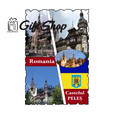 Castelul peles romania, magnet frigider mgs175